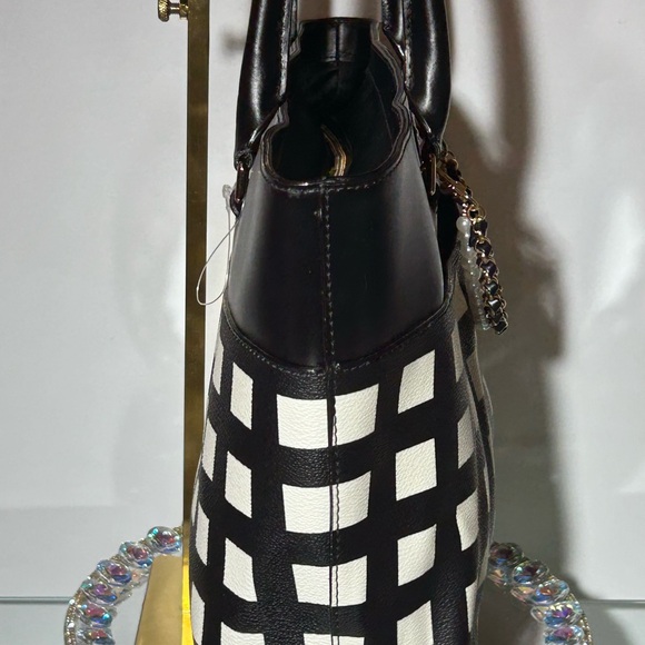 Kate Spade Black and White Checkered Tote - Picture 3 of 15